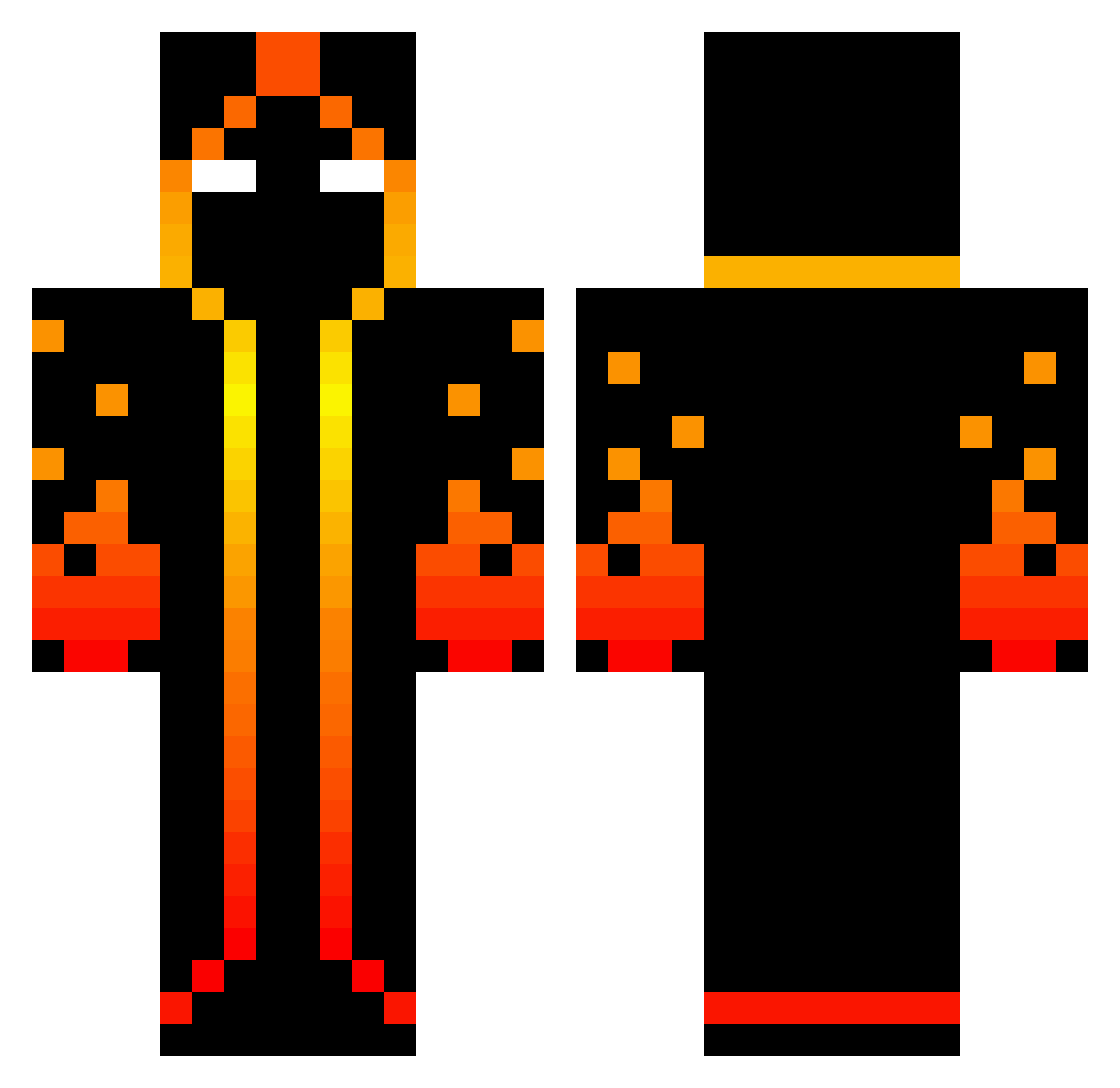 Sylvanthe Minecraft skin, front and back view