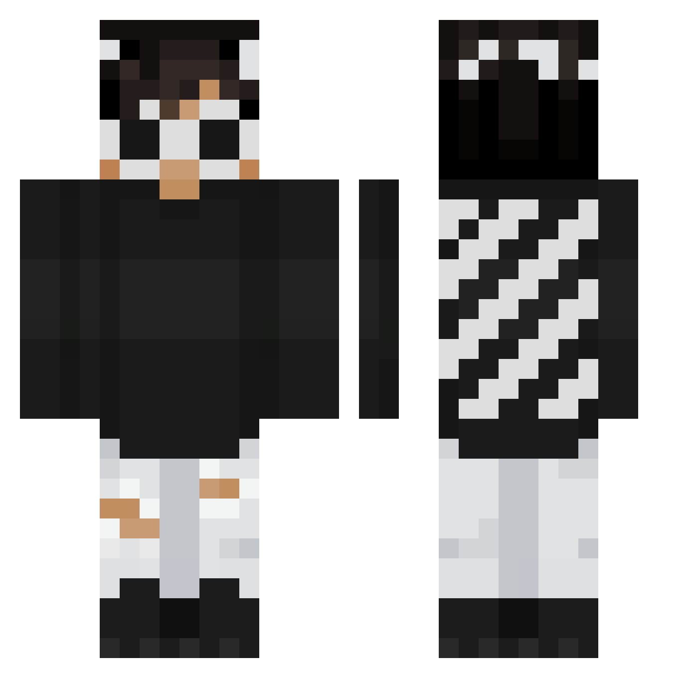loveyousomuch Minecraft skin, front and back view