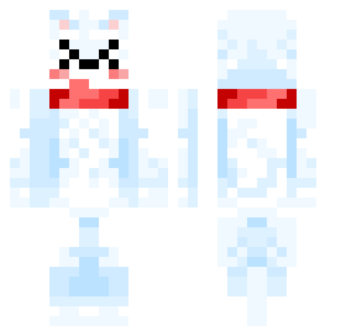 Modern_TK Minecraft skin, front and back view
