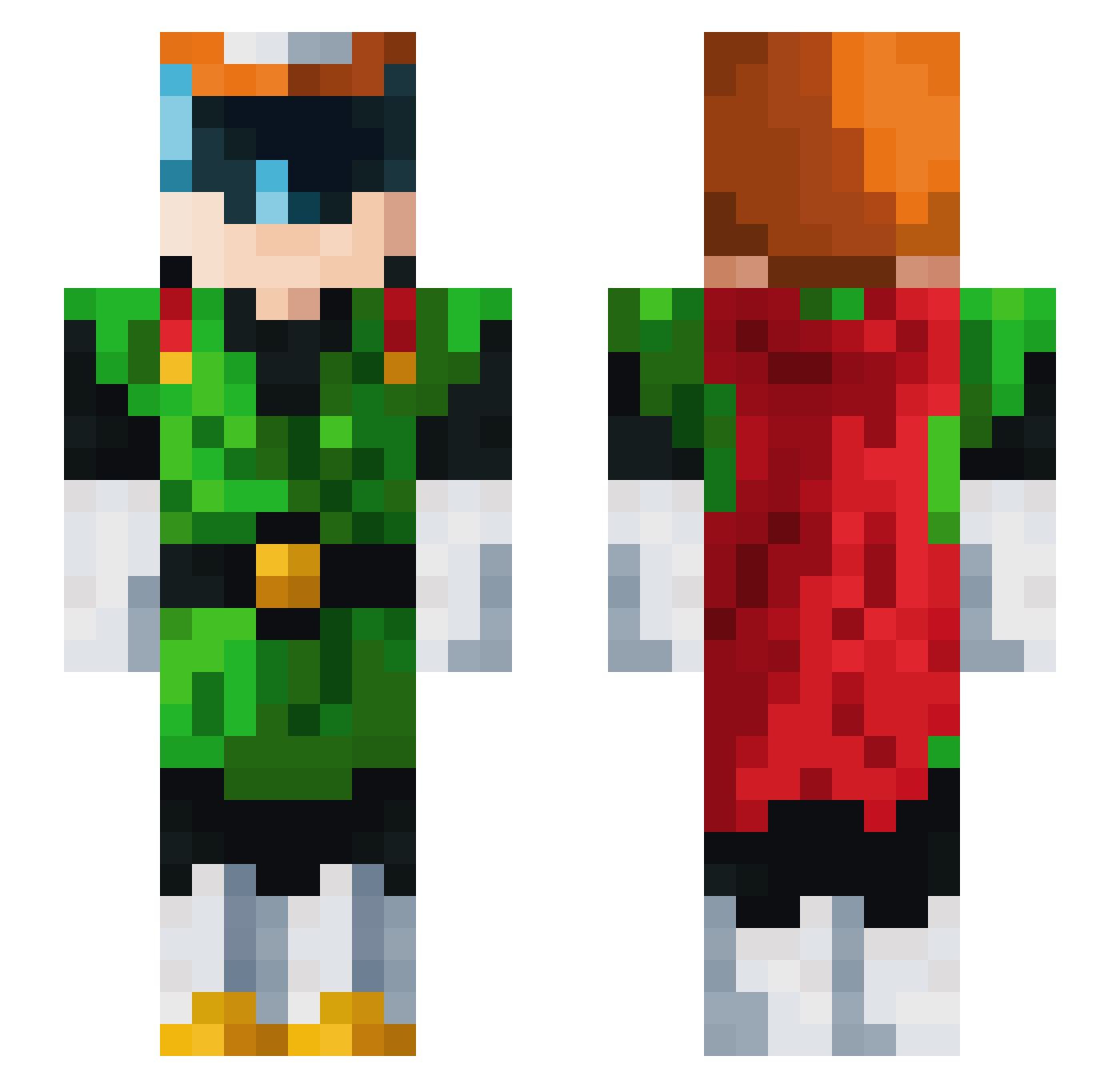 Jelq_King44 Minecraft skin, front and back view
