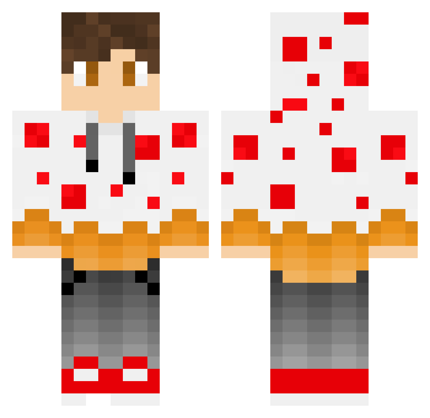 EUTOPLUTO Minecraft skin, front and back view