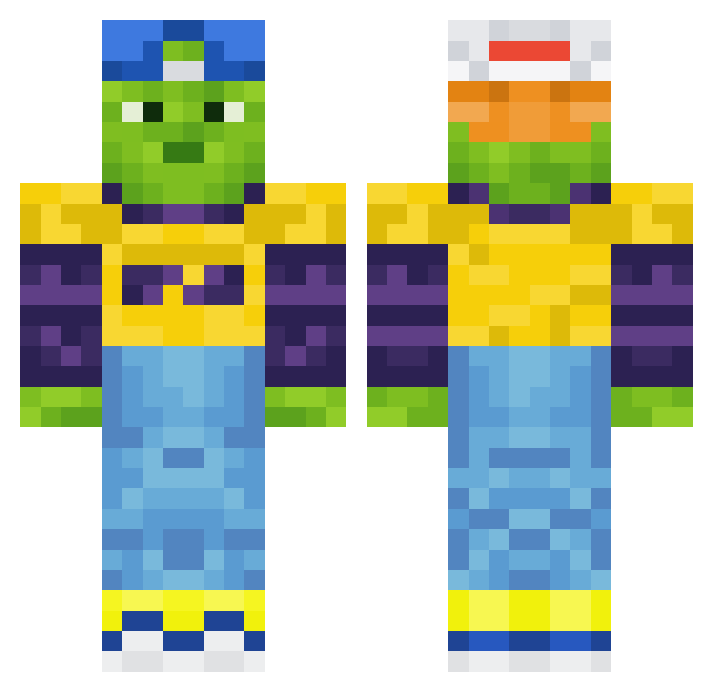 Scr4tch404 Minecraft skin, front and back view
