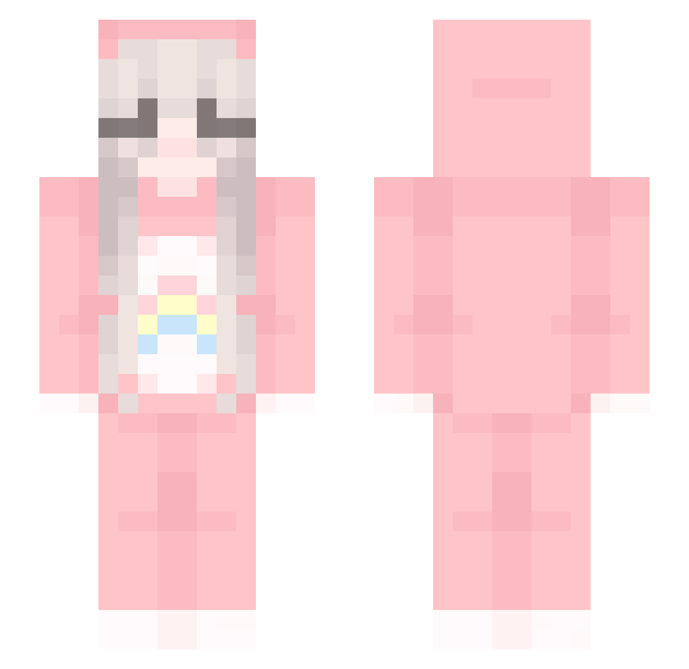 Izukali Minecraft skin, front and back view