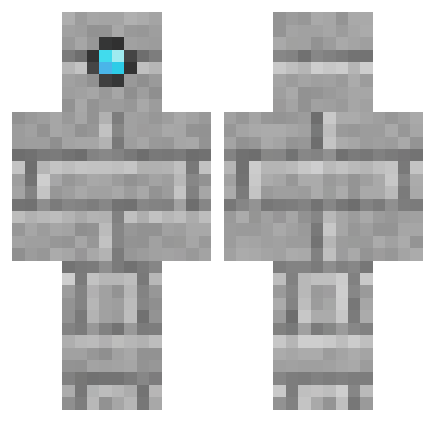 Mixon_x Minecraft skin, front and back view