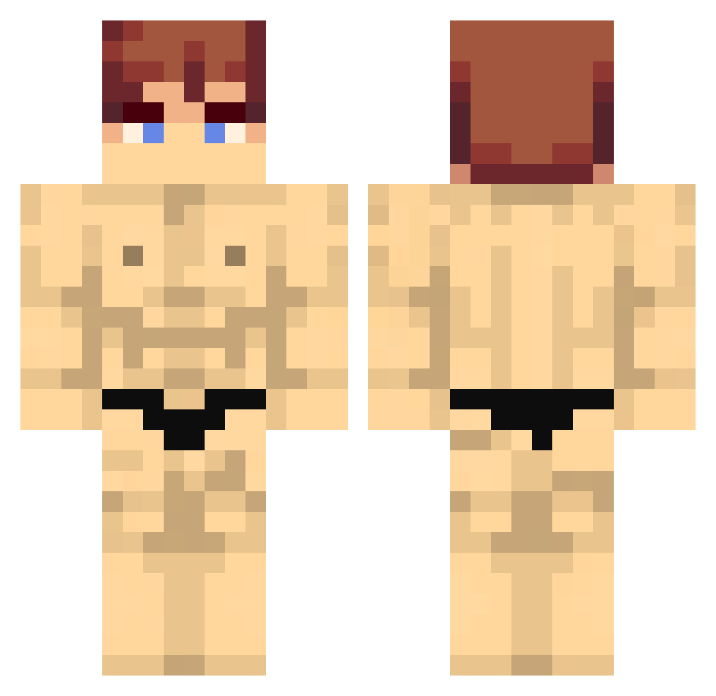 m9izu Minecraft skin, front and back view