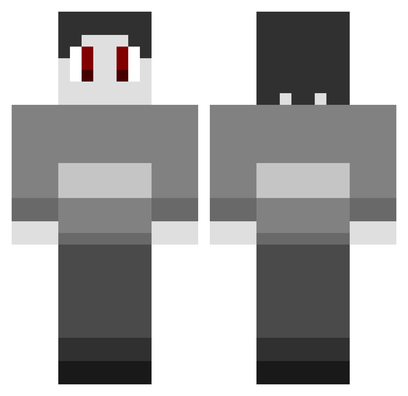 ophiuchi Minecraft skin, front and back view