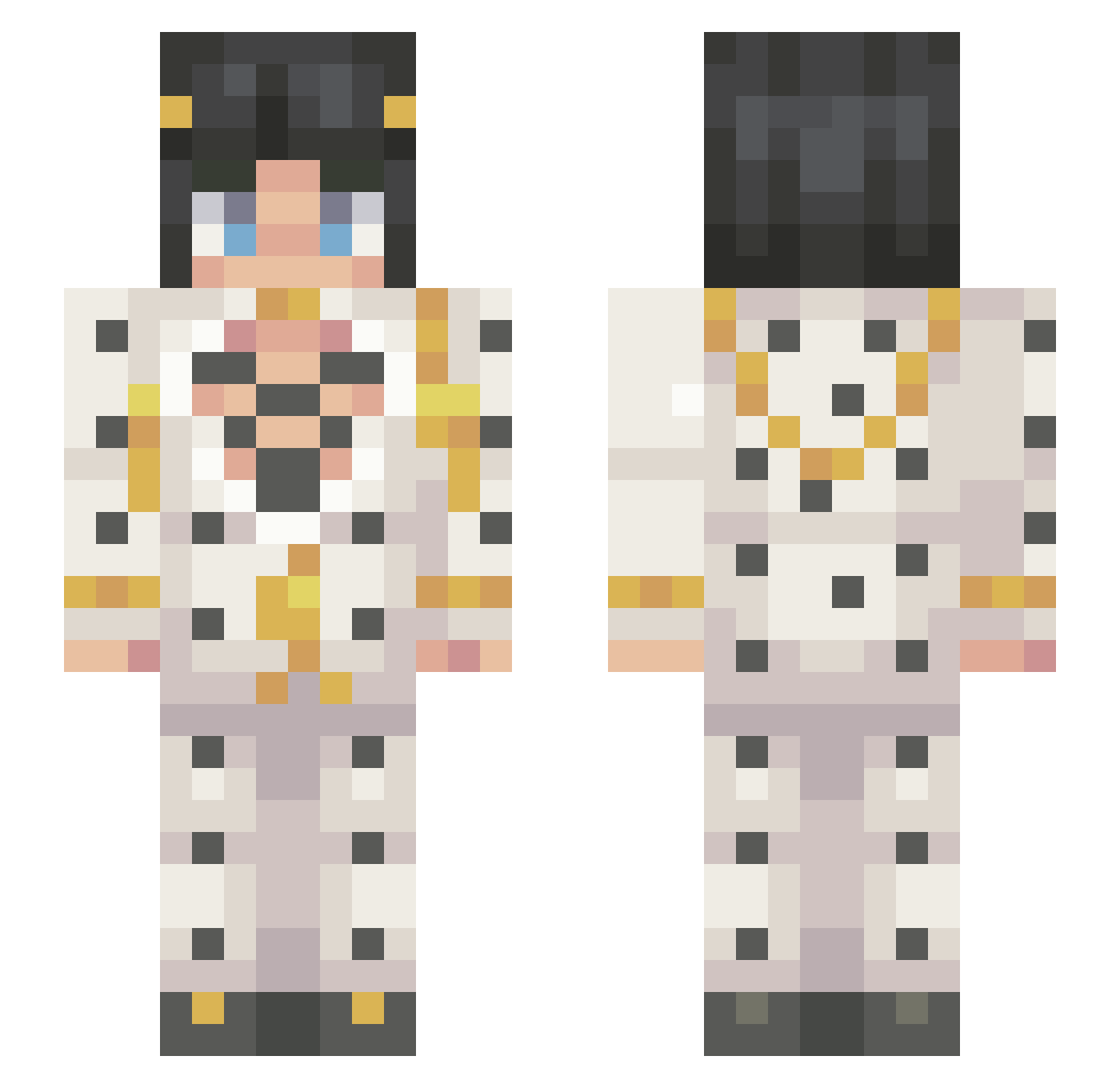 KennySempai Minecraft skin, front and back view