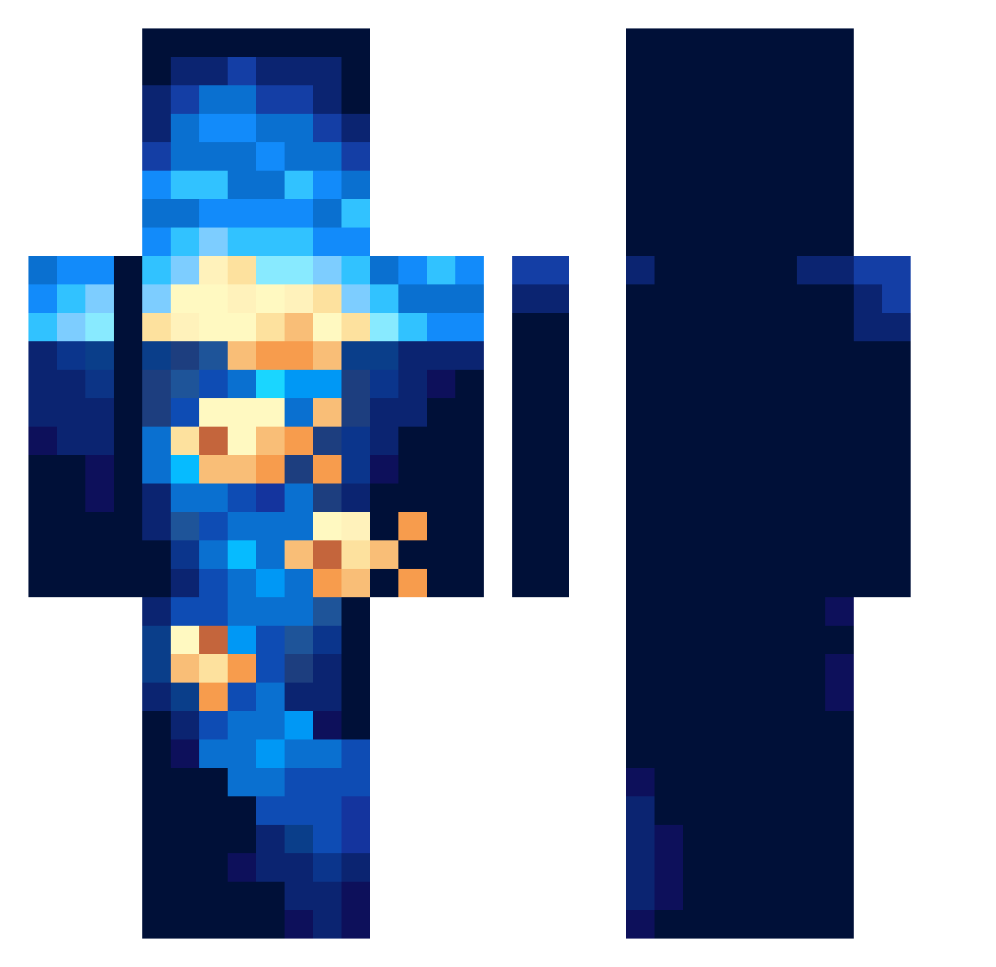 Megalorex_ Minecraft skin, front and back view