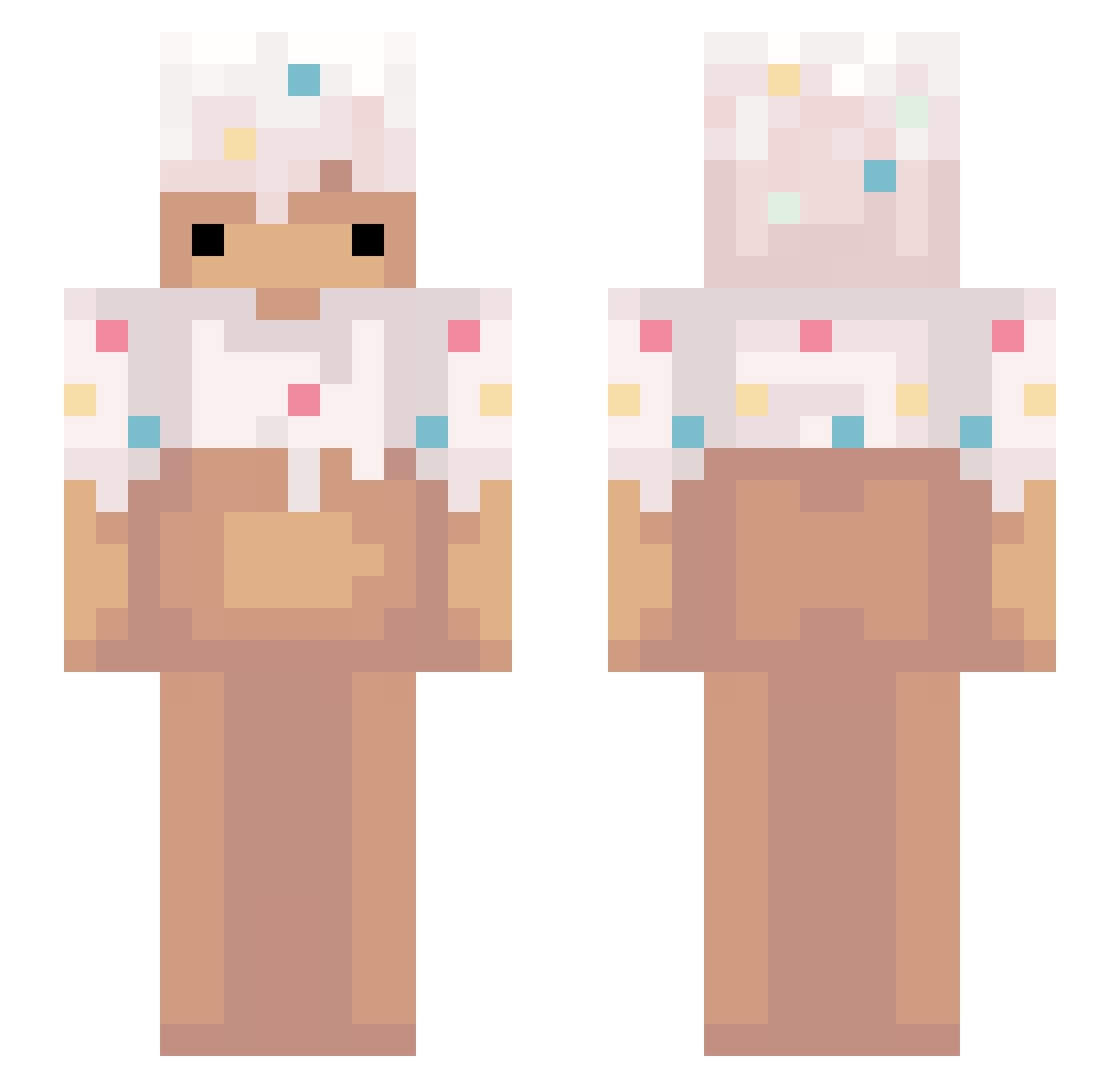 _Yinanas_ Minecraft skin, front and back view