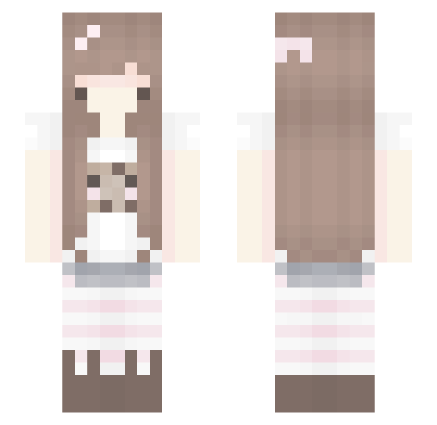 strawbqby_ Minecraft skin, front and back view