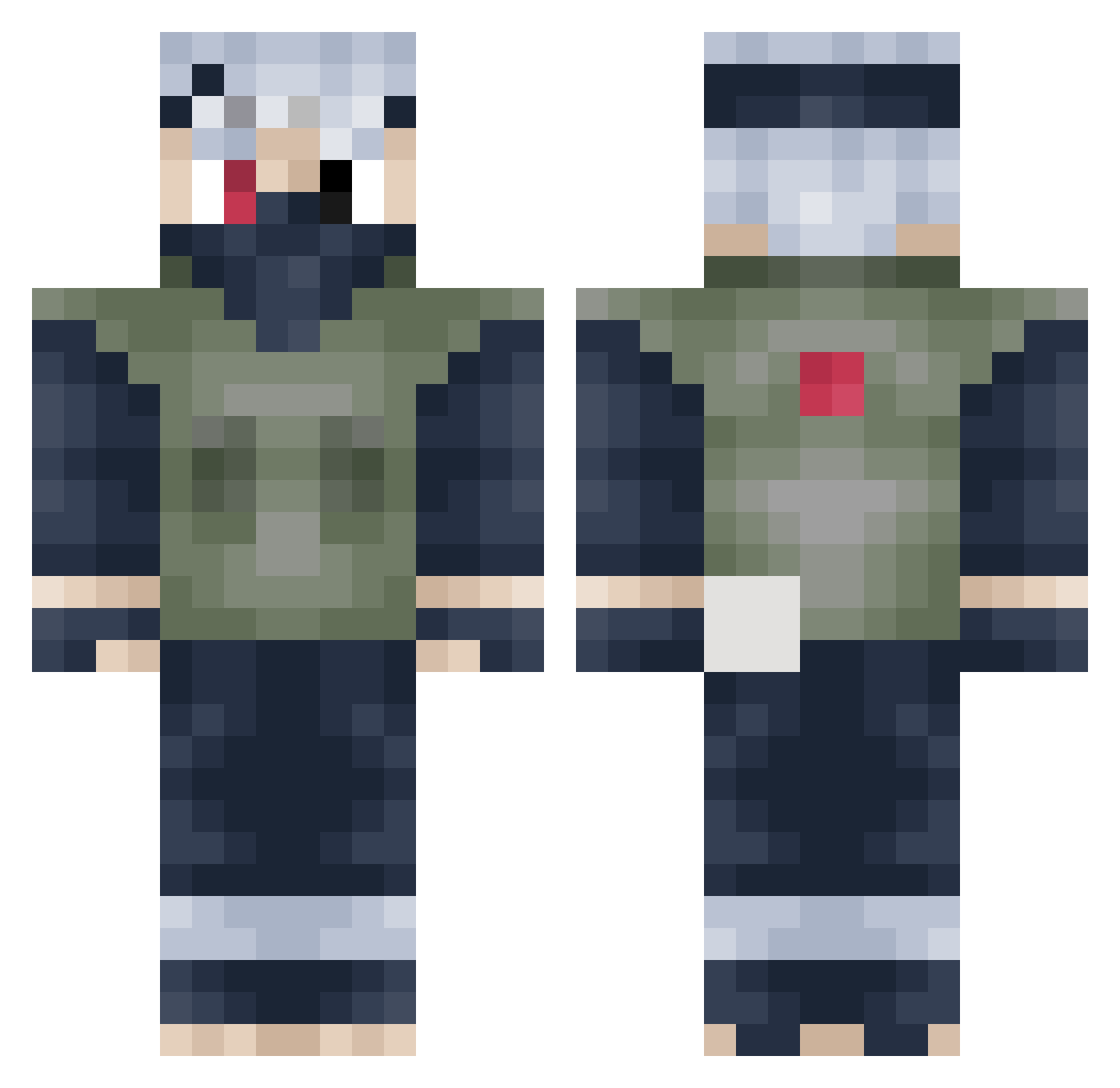 eloiseau04 Minecraft skin, front and back view