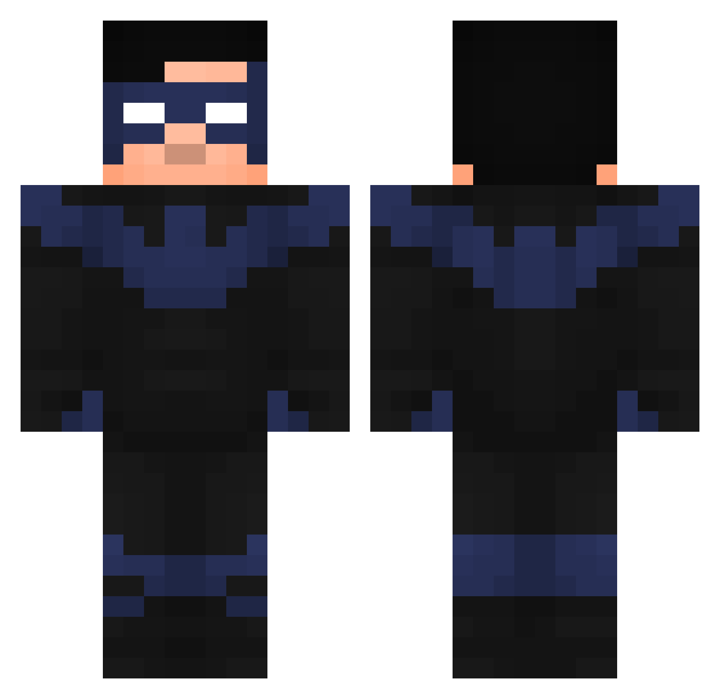 Docholiday03 Minecraft skin, front and back view