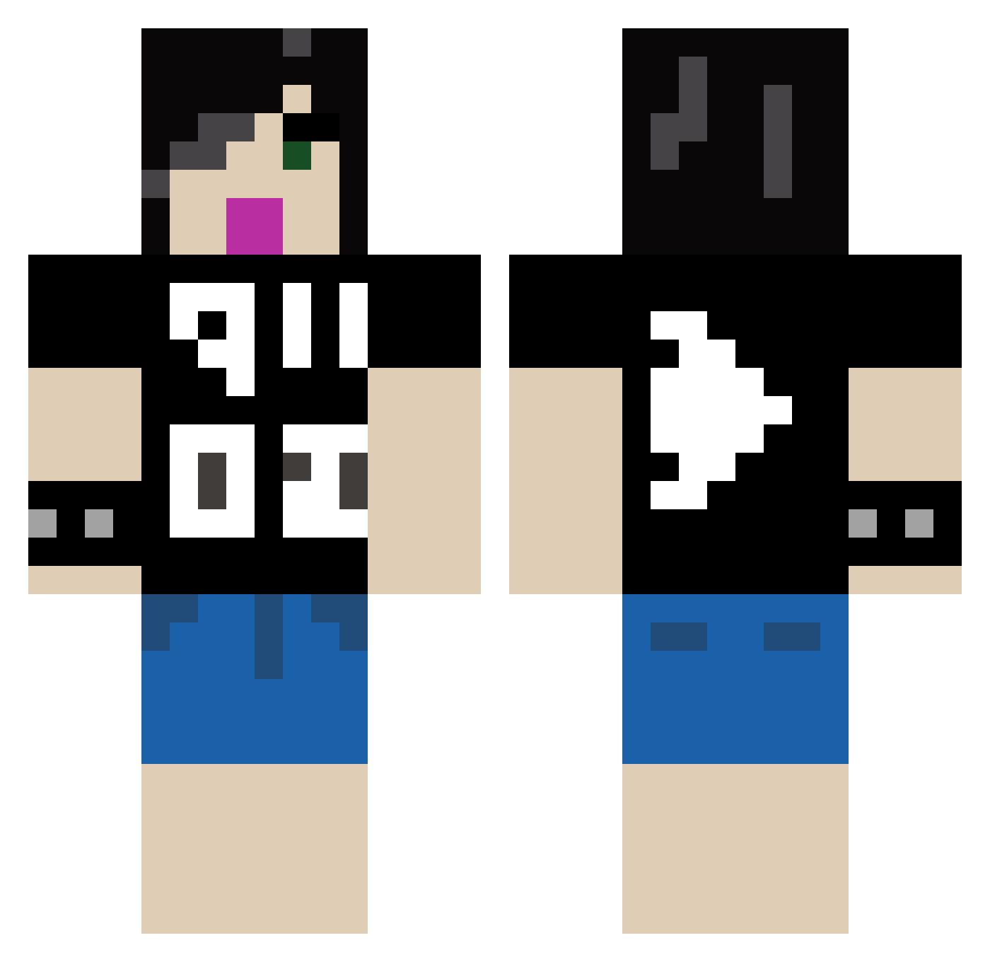 souvlaki4ever Minecraft skin, front and back view