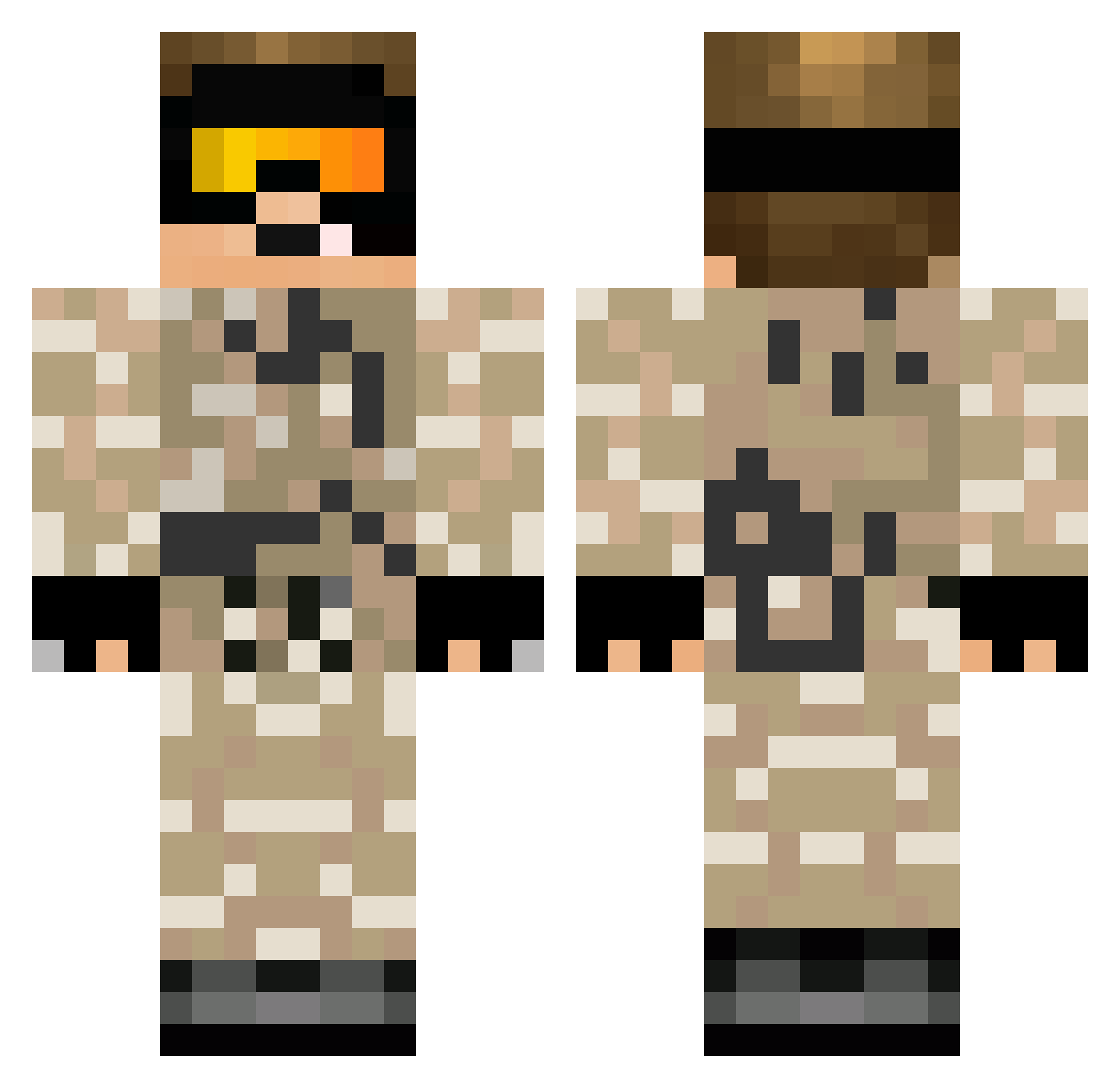 Koogi1122 Minecraft skin, front and back view