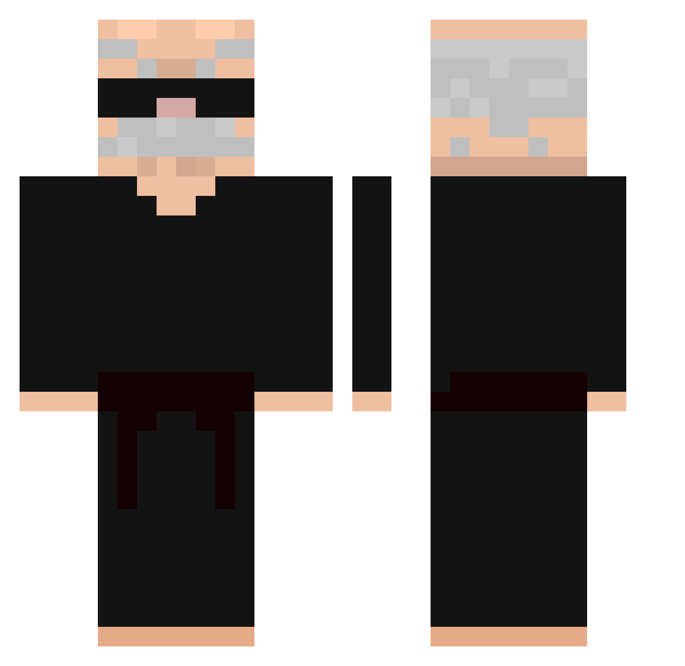 Altzz__ Minecraft skin, front and back view