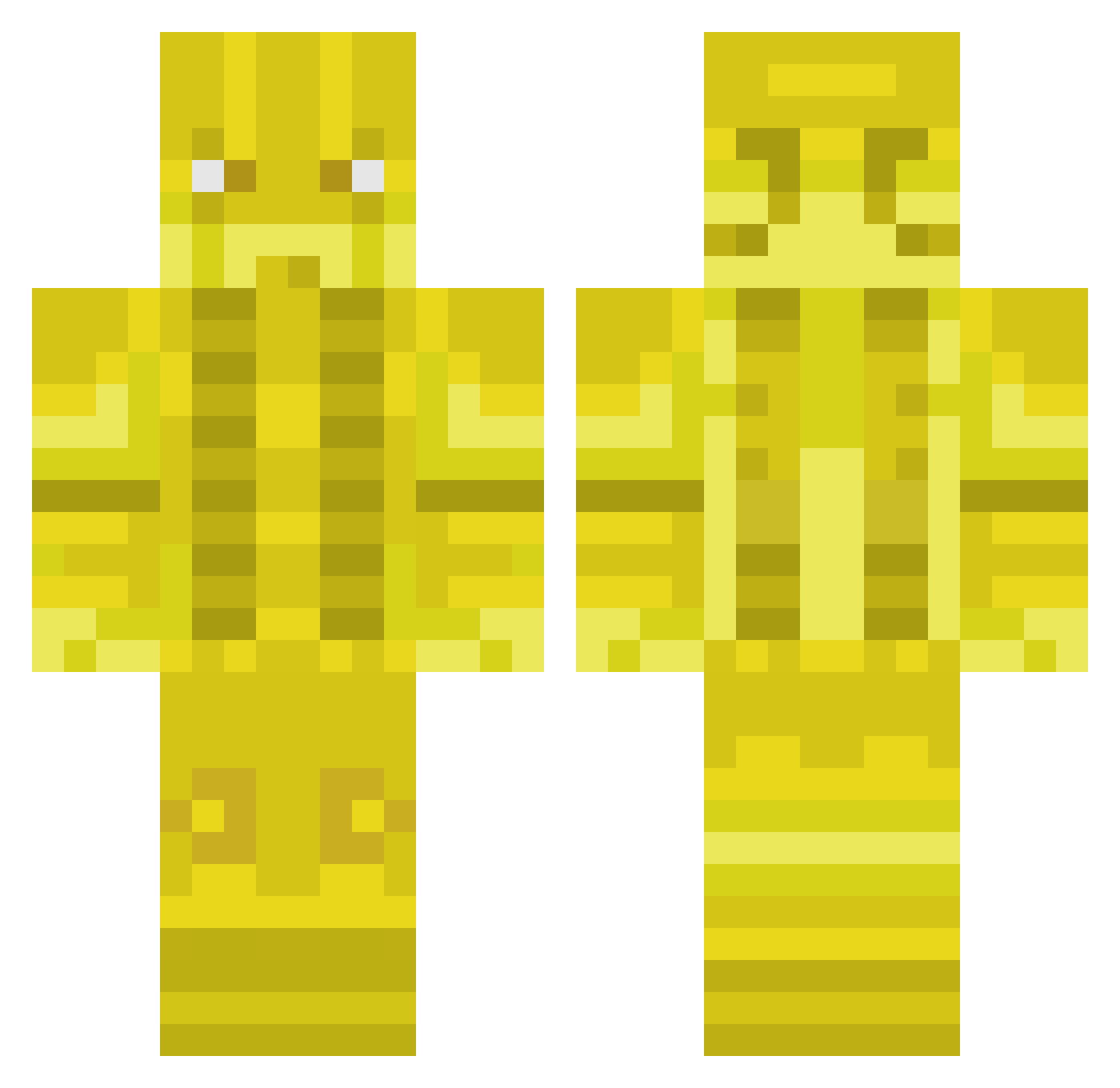 Frysauce_exe Minecraft skin, front and back view