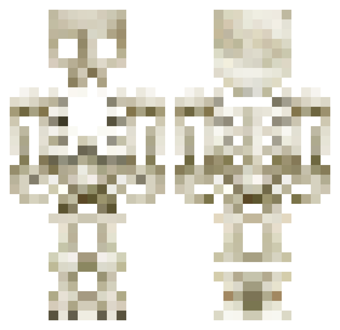 Glizzo1 Minecraft skin, front and back view