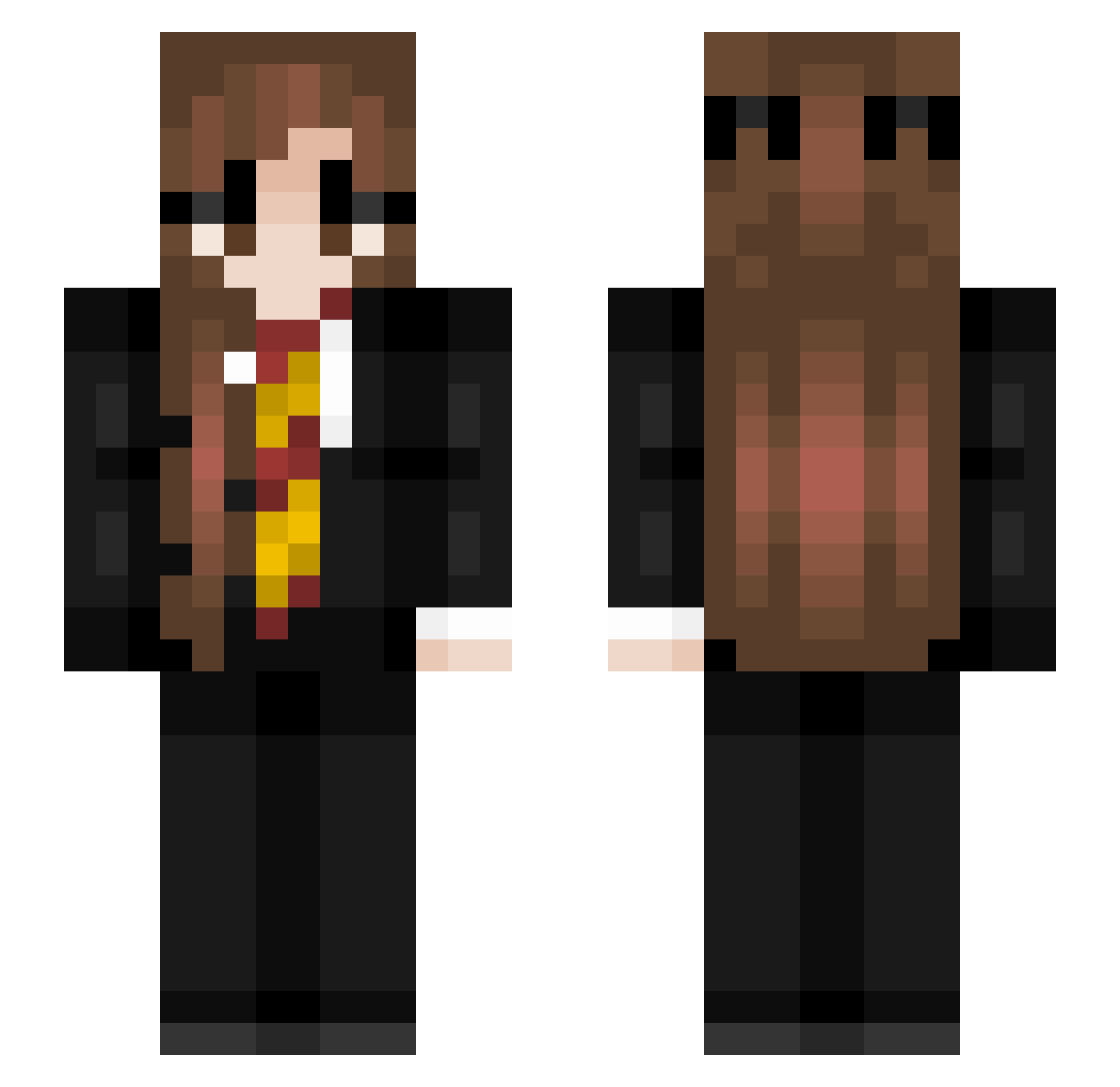 RocksChelle Minecraft skin, front and back view
