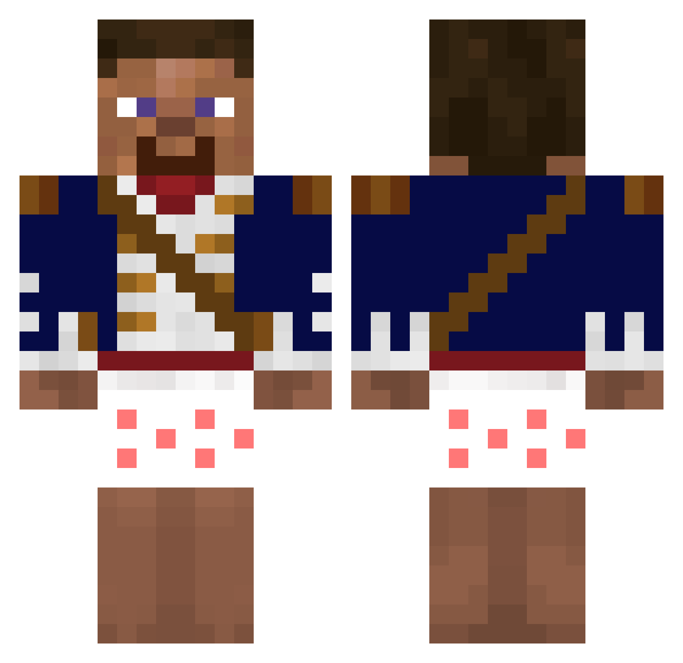 Mc2cool Minecraft skin, front and back view
