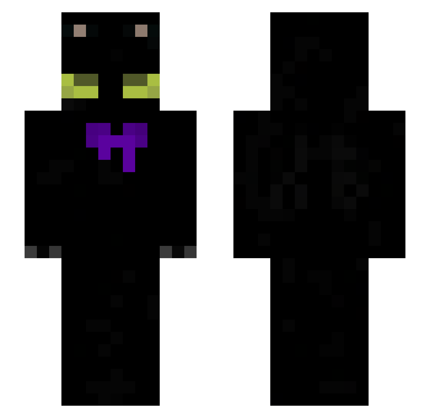 lamy19 Minecraft skin, front and back view