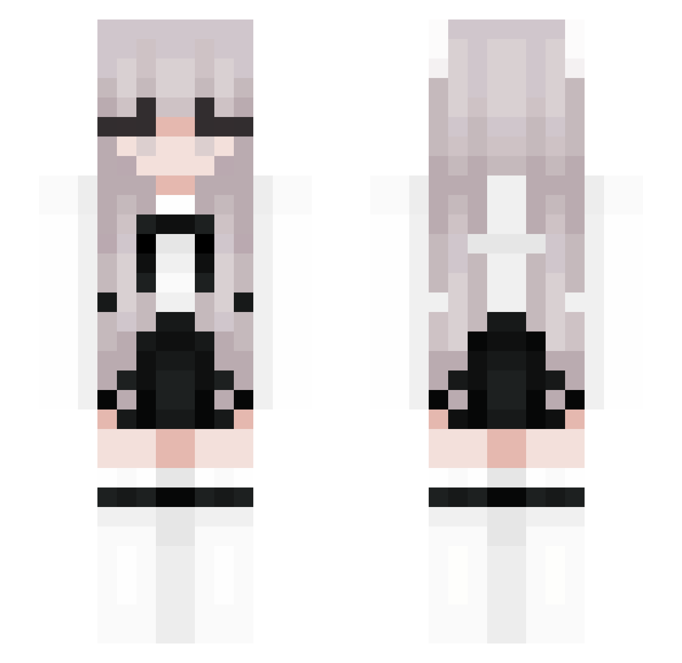 sidohpvp Minecraft skin, front and back view