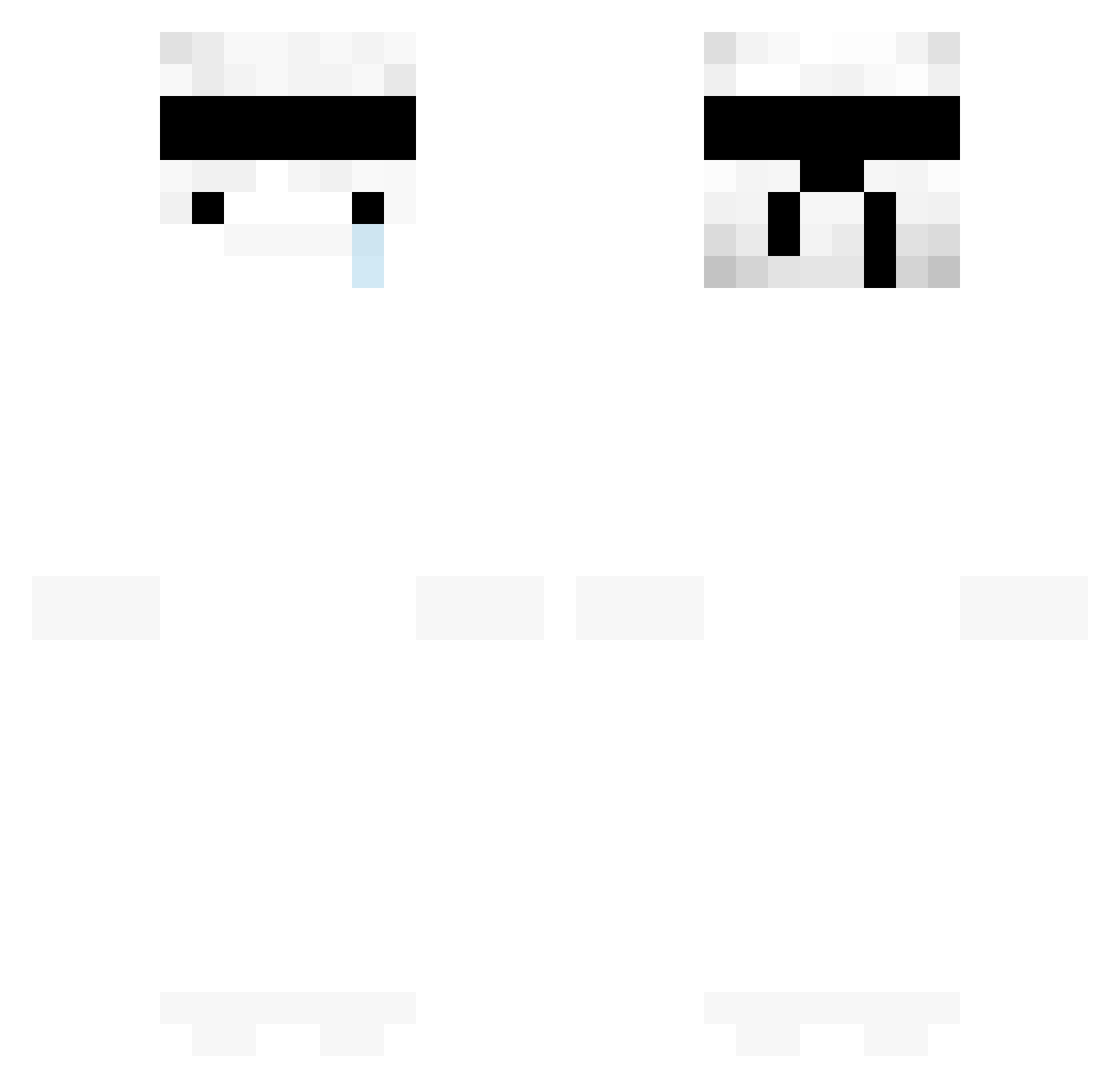tankutanku Minecraft skin, front and back view