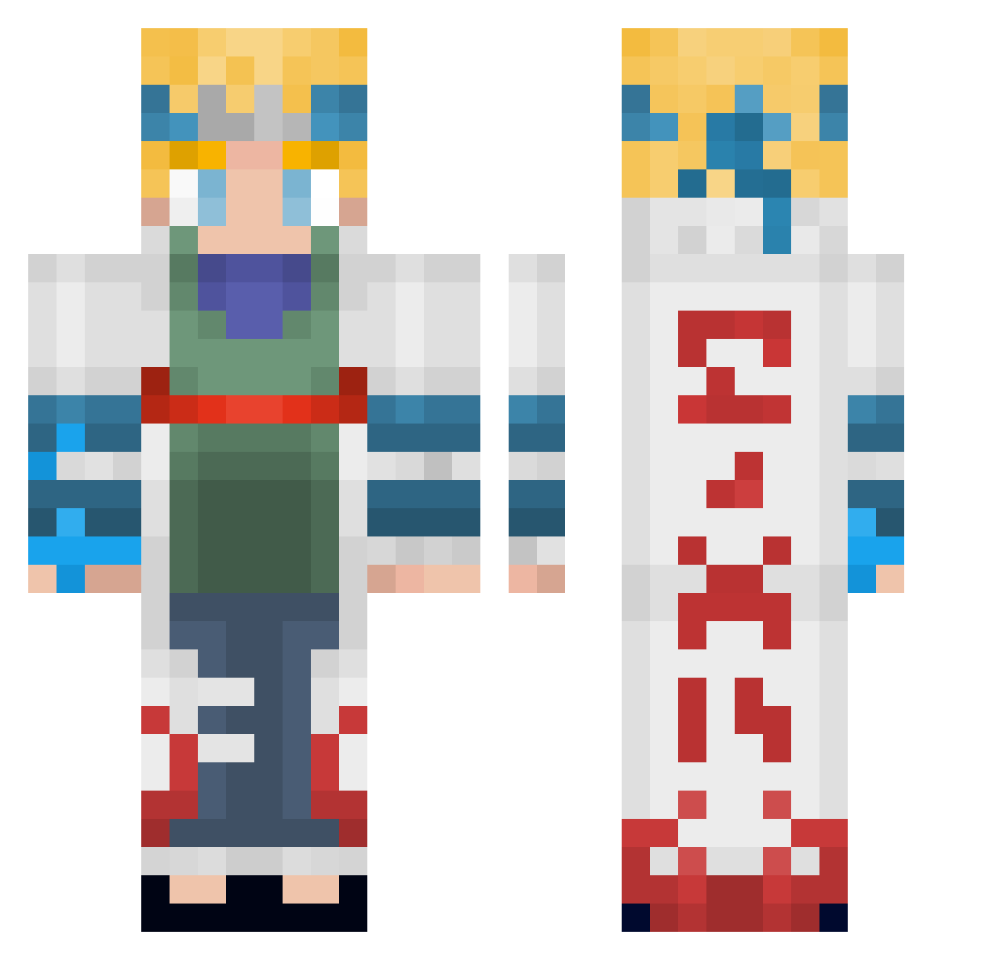 Citrezzz Minecraft skin, front and back view