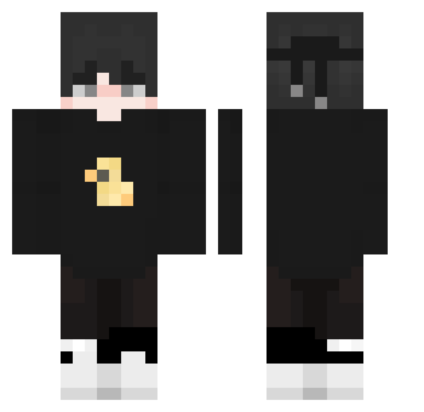 swag0800 Minecraft skin, front and back view