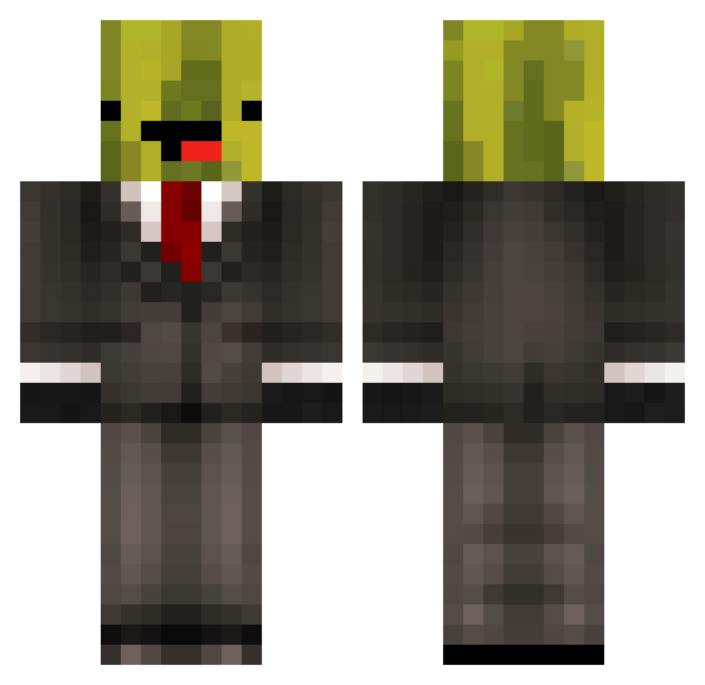 Peponni_ Minecraft skin, front and back view