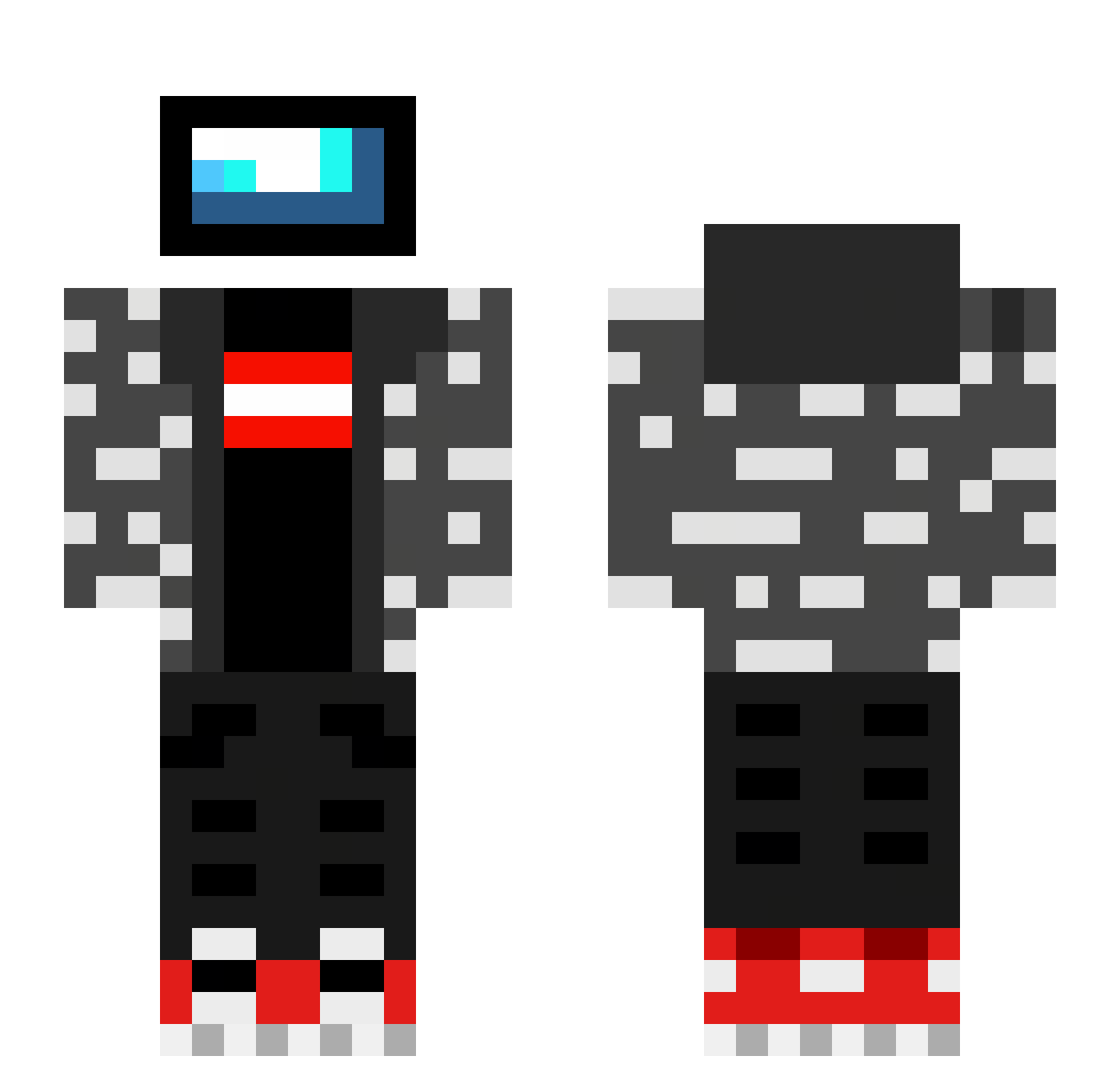 urdadlmao Minecraft skin, front and back view