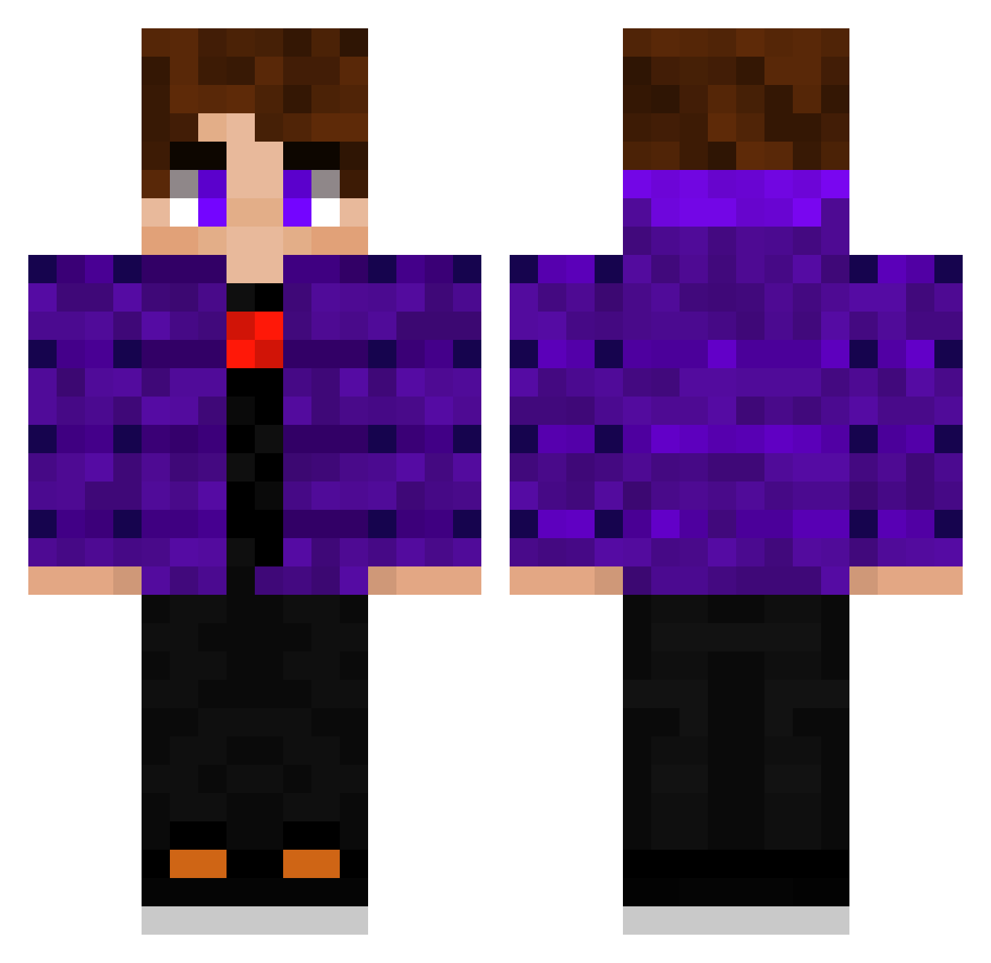 Wolfxd333 Minecraft skin, front and back view