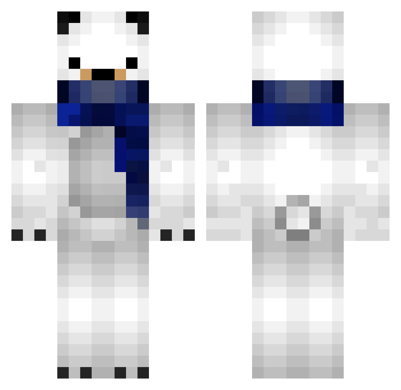 Zypogologist Minecraft skin, front and back view