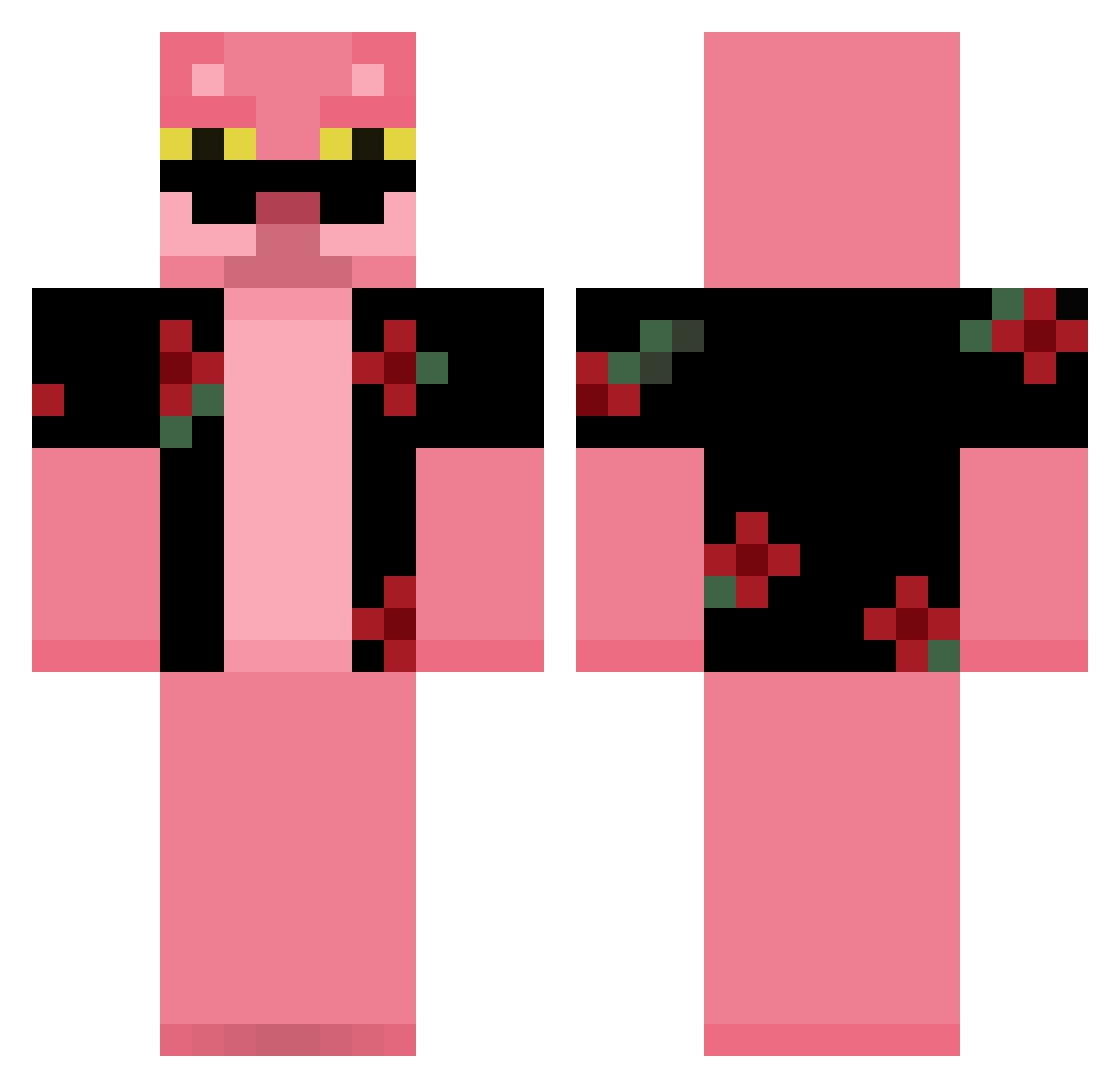 Jonnysoide Minecraft skin, front and back view