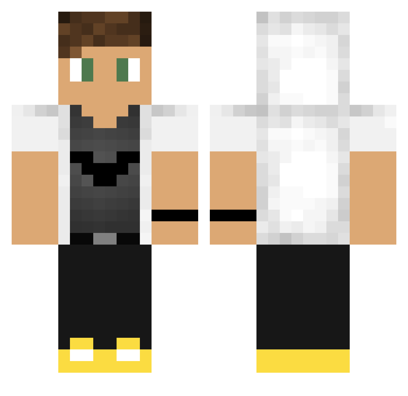 Aron_NL1213 Minecraft skin, front and back view