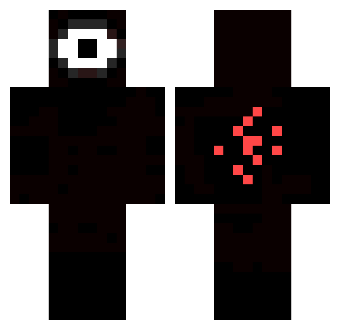 Master0910 Minecraft skin, front and back view