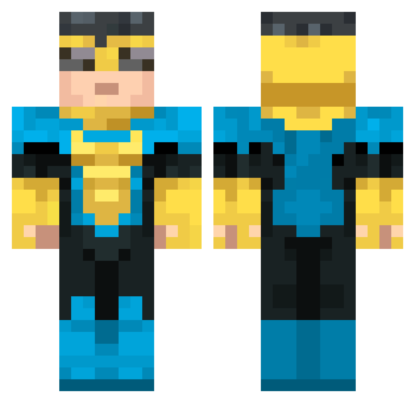 cerisebead94935 Minecraft skin, front and back view