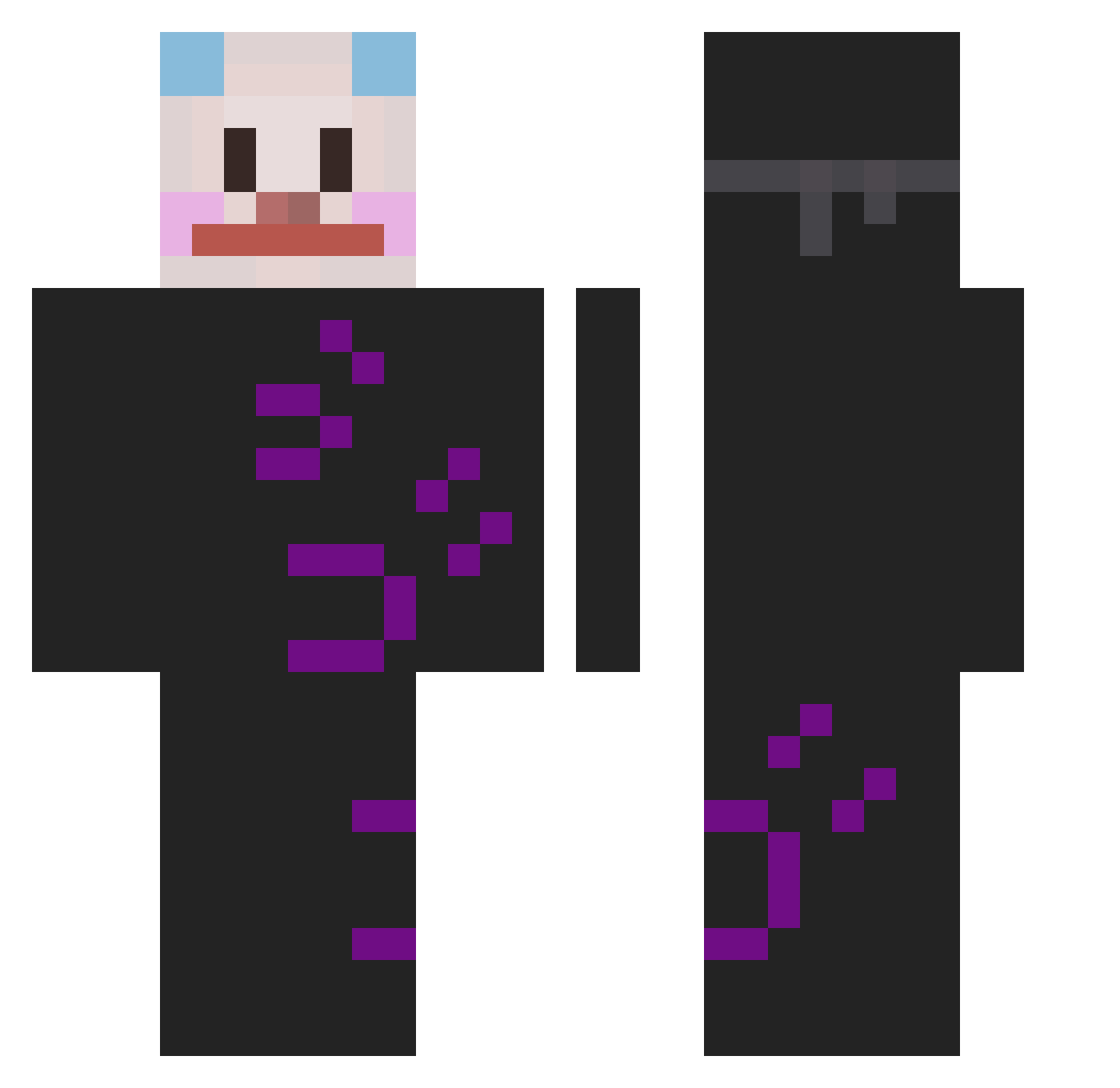 kotlet523 Minecraft skin, front and back view