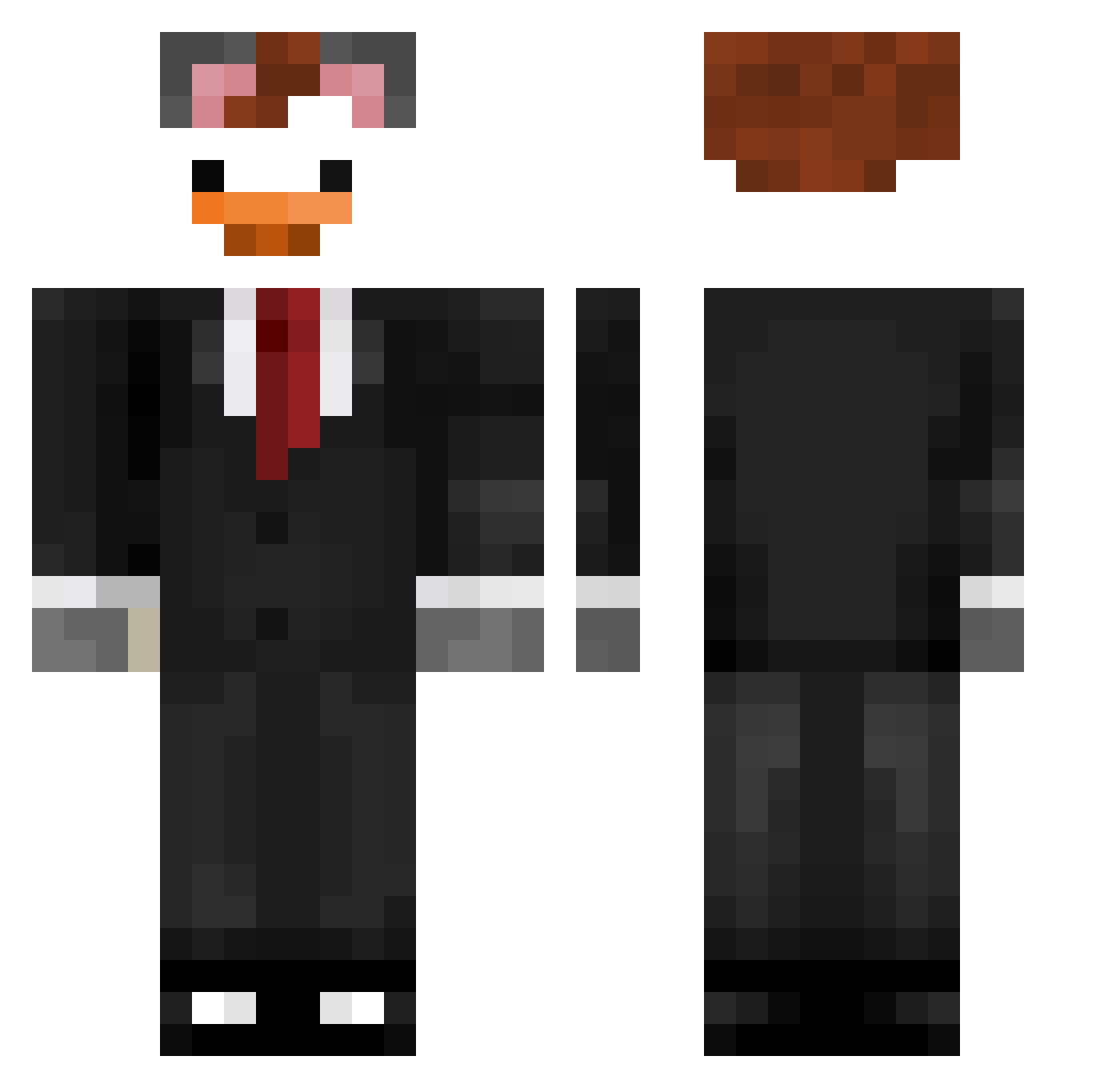 Adam_Horalka Minecraft skin, front and back view