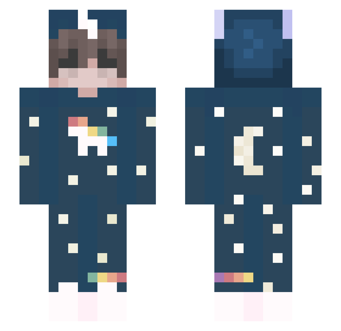 watership1 Minecraft skin, front and back view