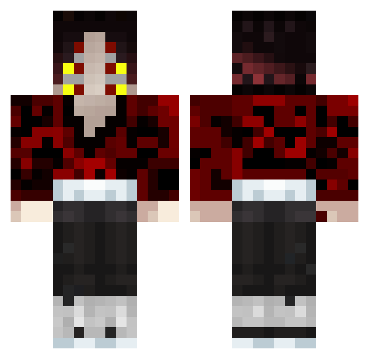 _Madix_ Minecraft skin, front and back view