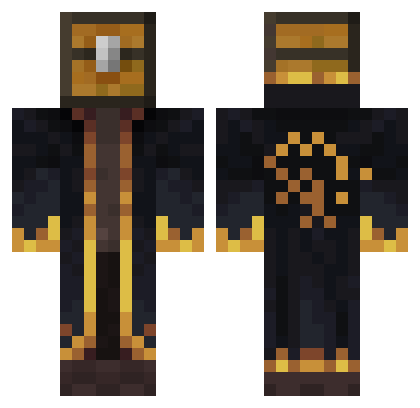 APOYACAKAN Minecraft skin, front and back view