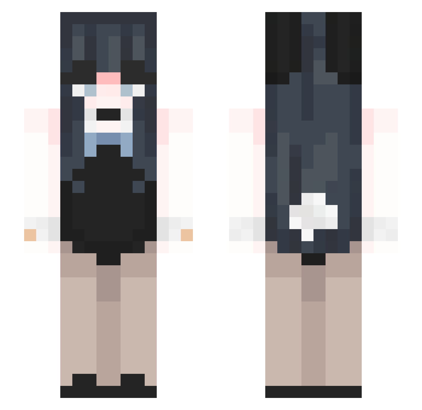 KIIWI Minecraft skin, front and back view