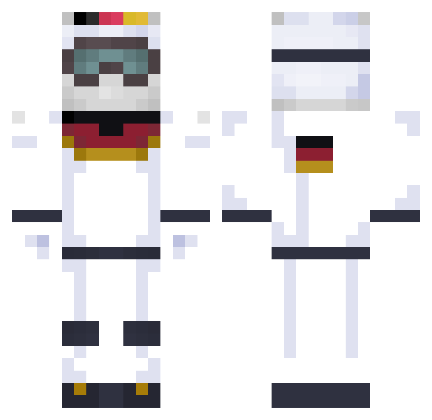 DODODODEDADADAHS Minecraft skin, front and back view