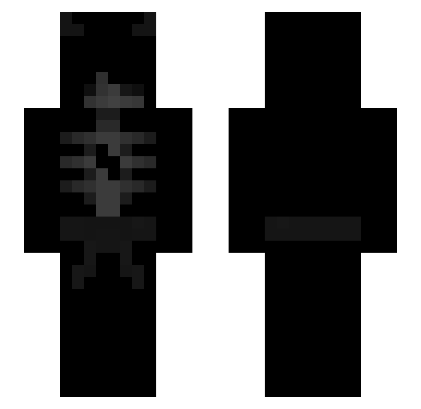 ESKarim Minecraft skin, front and back view