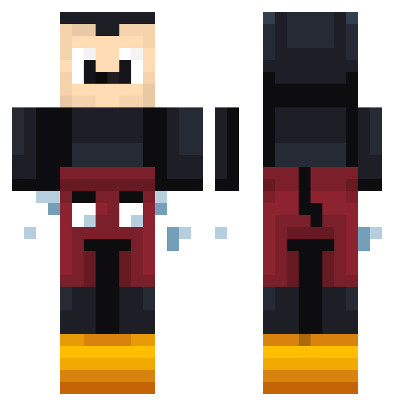 Sturm_Blitz2 Minecraft skin, front and back view