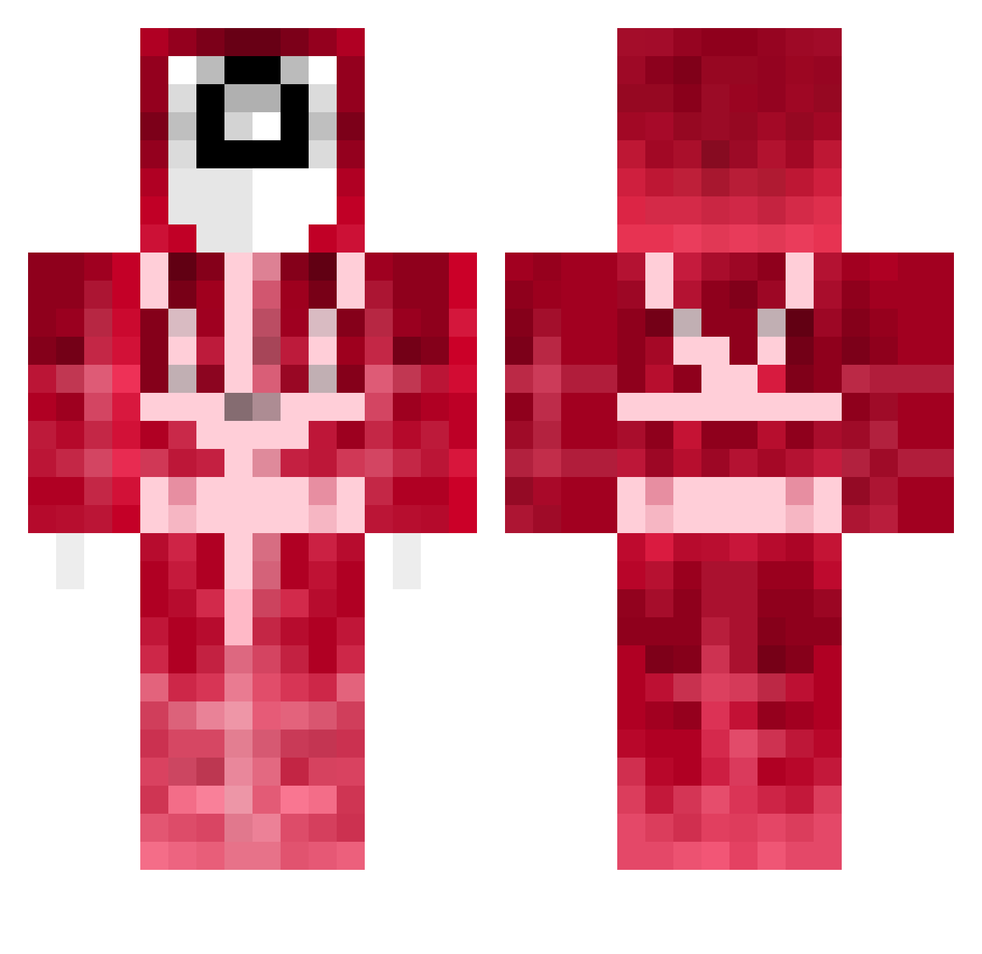 Zpc_ee Minecraft skin, front and back view