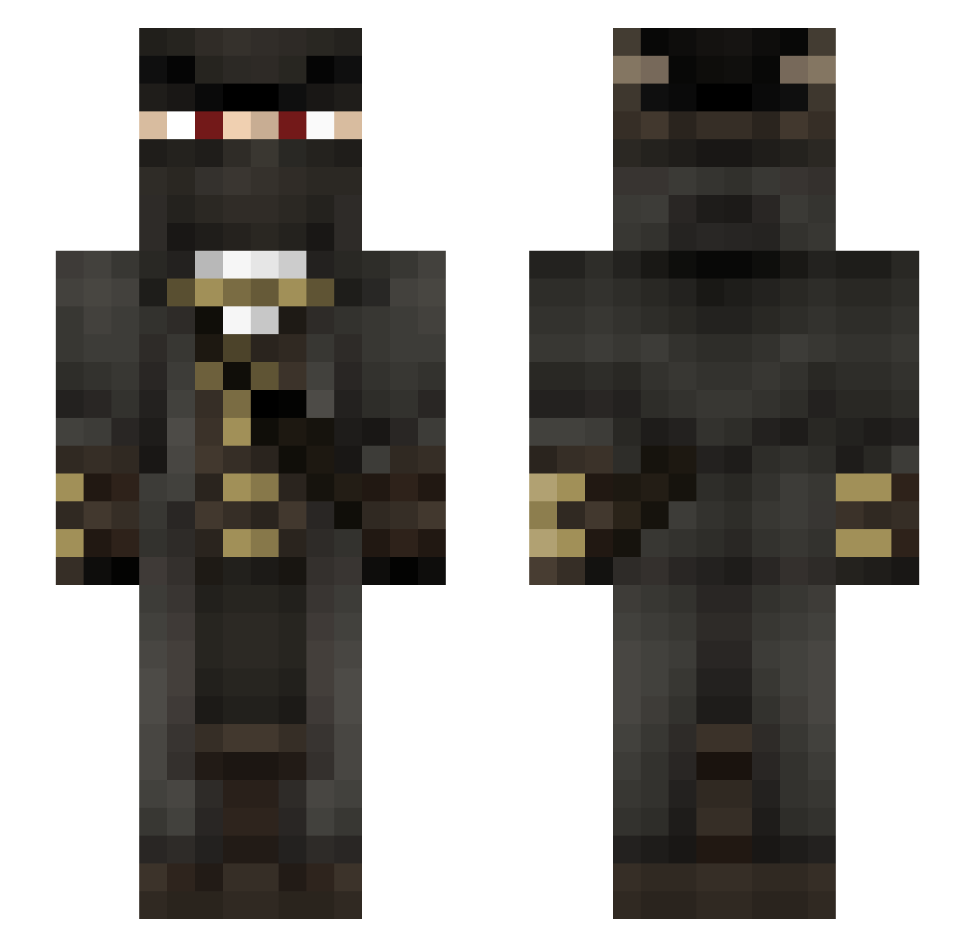 fools_dance2 Minecraft skin, front and back view