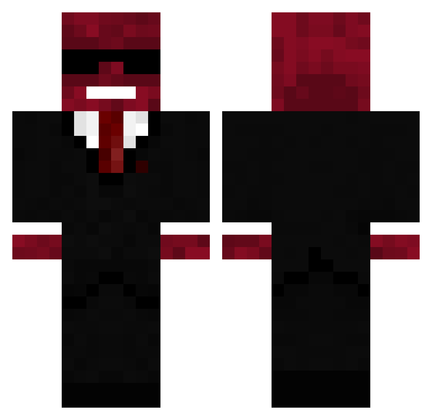 SayQuent Minecraft skin, front and back view