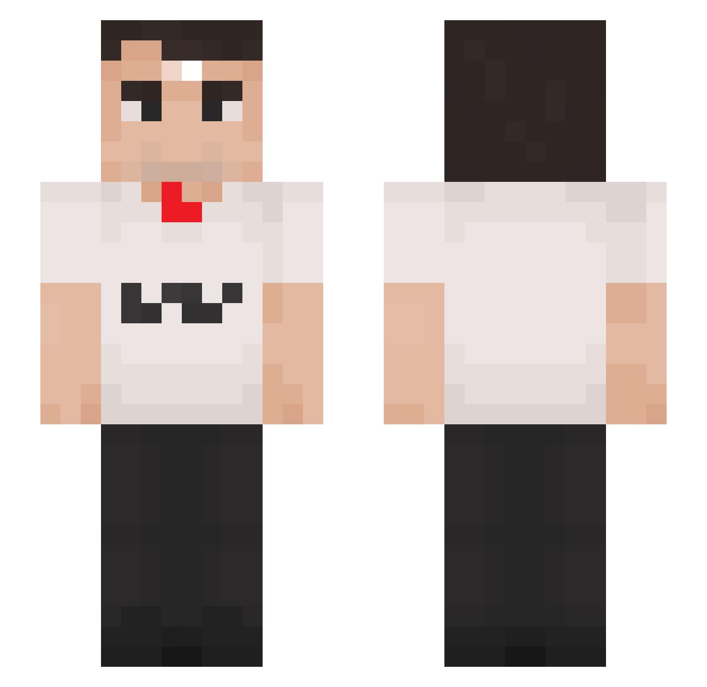 1IScytheI1 Minecraft skin, front and back view