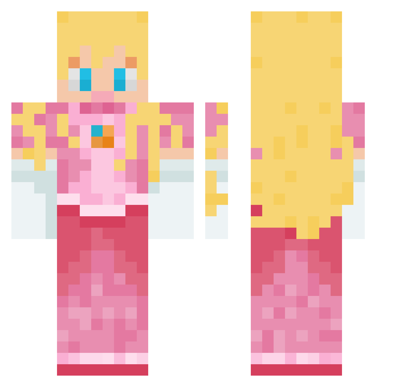 WY_WY_WY Minecraft skin, front and back view